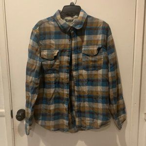 Gramicci Men's Flannel Button-up Cotton Shirt Size Medium